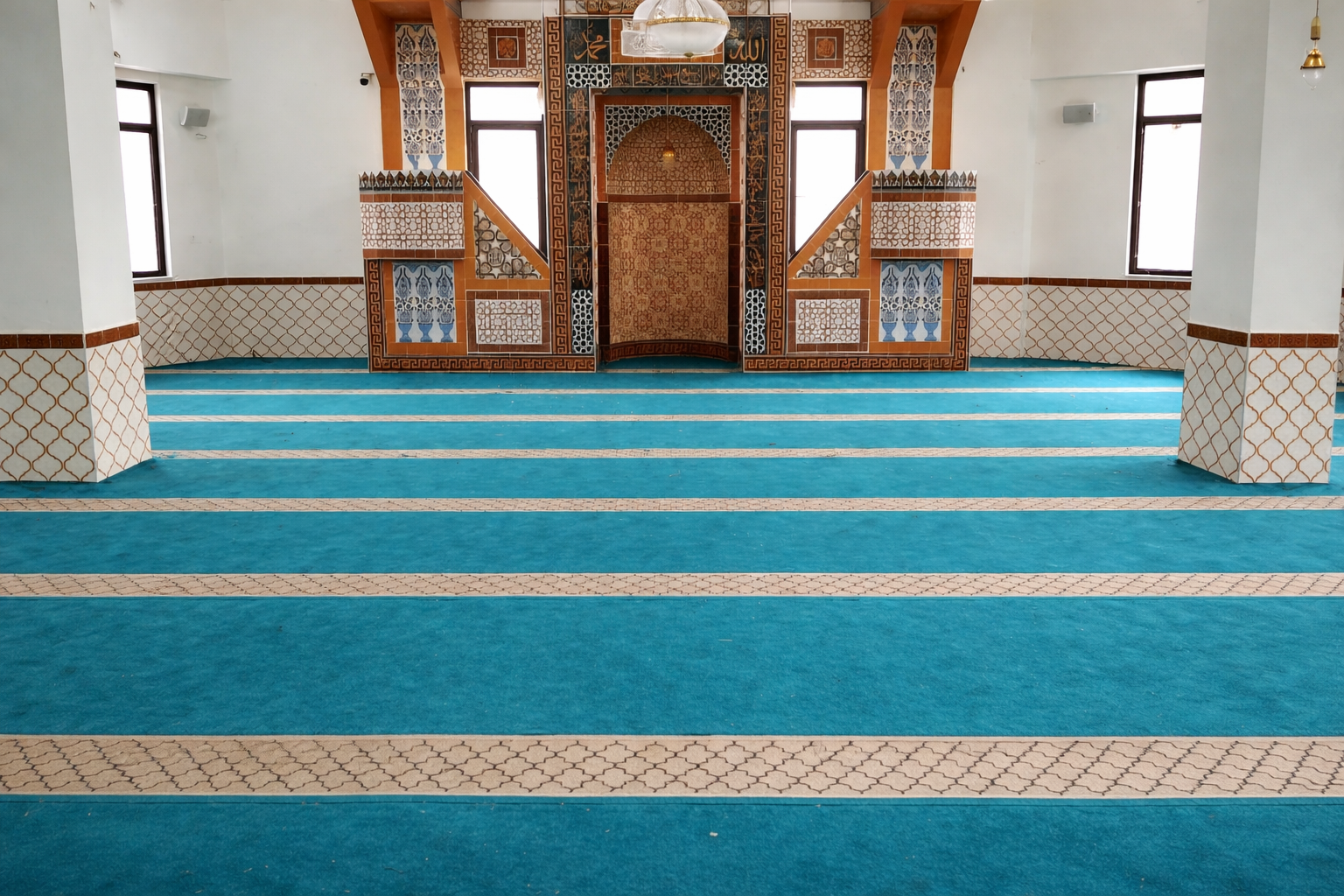 Tekpir Cami Halısı Üretimi ve Döşeme